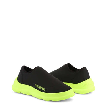 Green Slip-On Shoes.