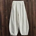 Cotton Linen Style Bloomers Wide Leg Pants paulapicks