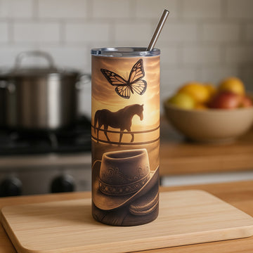 Cowgirl 20oz Travel Tumbler