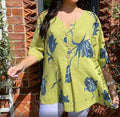 Printed V-Neck Tunic Top paulapicks