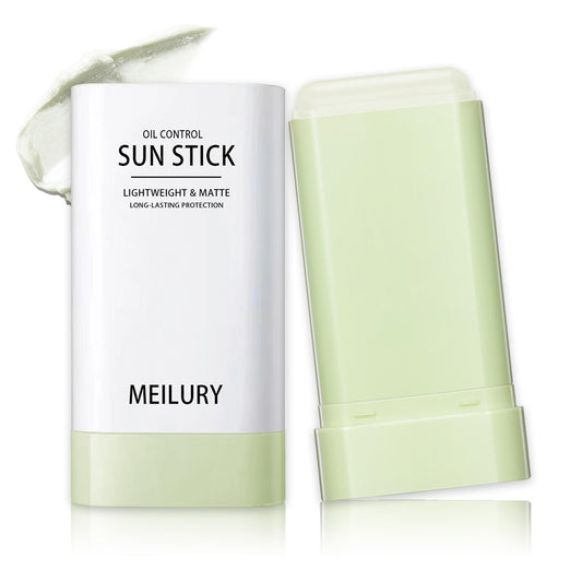 Korean Sunscreen Stick SPF50+ PA++++ - Oil Control No White Cast Matte Finish - Lightweight Soft Sun Stick for Face & Body - Portable Reapply Over Makeup