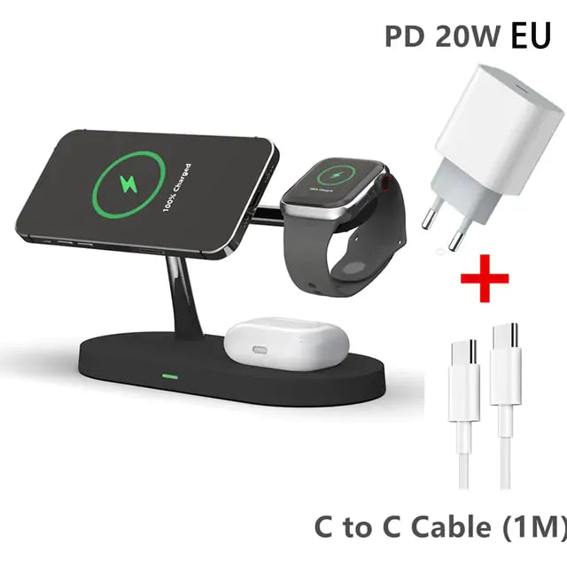 3-in-1 Wireless Magsafe Charger Stand.