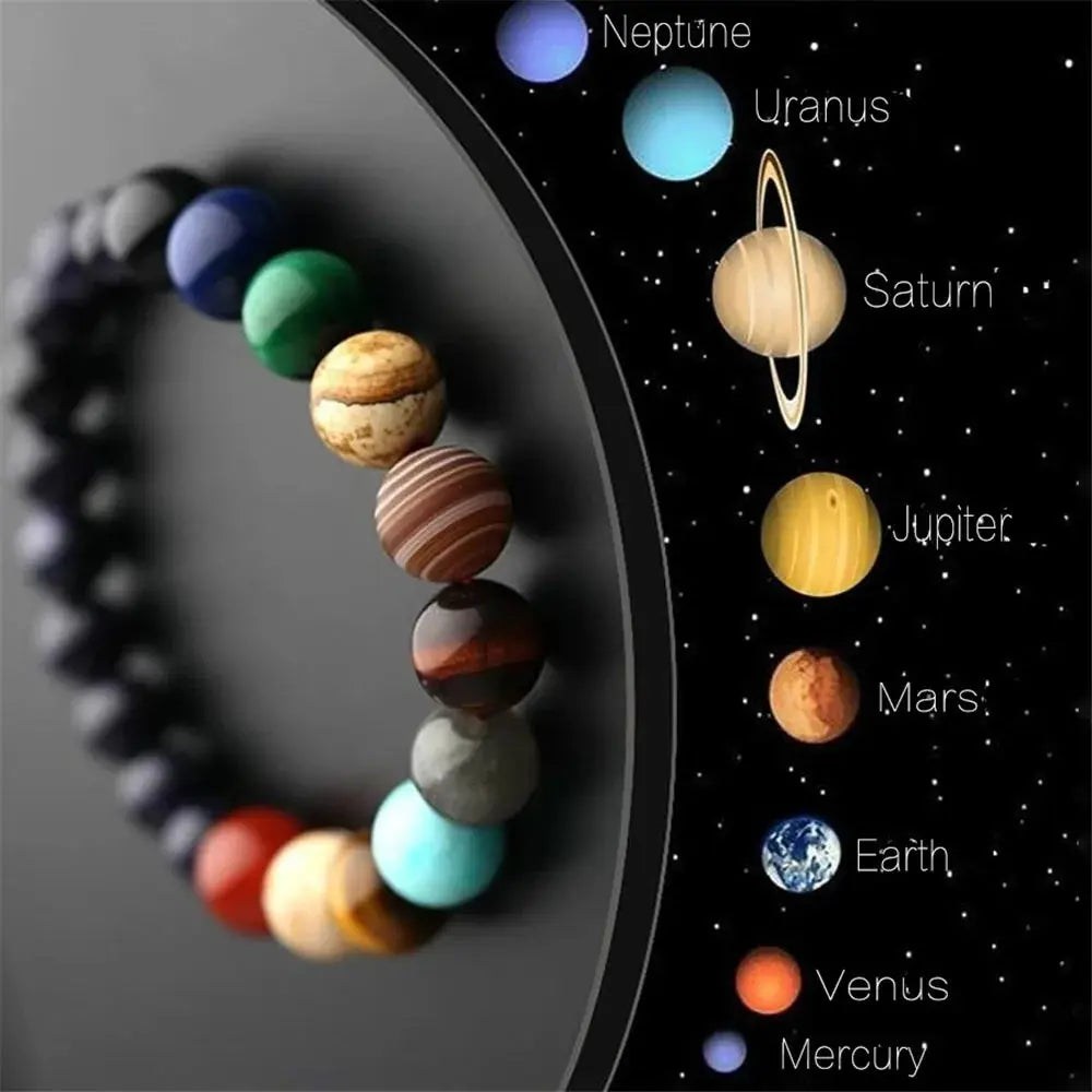 Eight Planets Natural Stone Bracelet - paulapicks