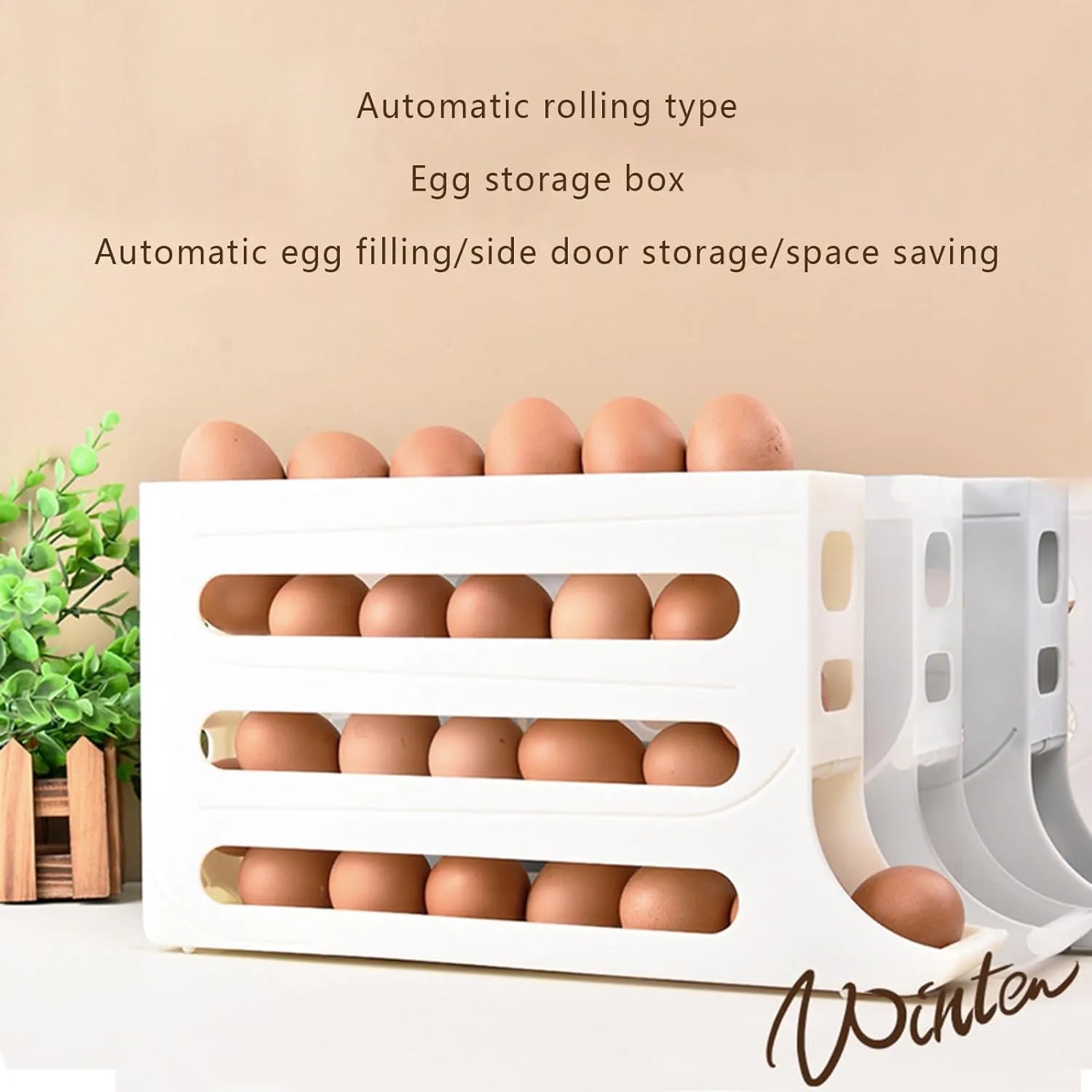 4 Tiers Egg Holder for Fridge paulapicks