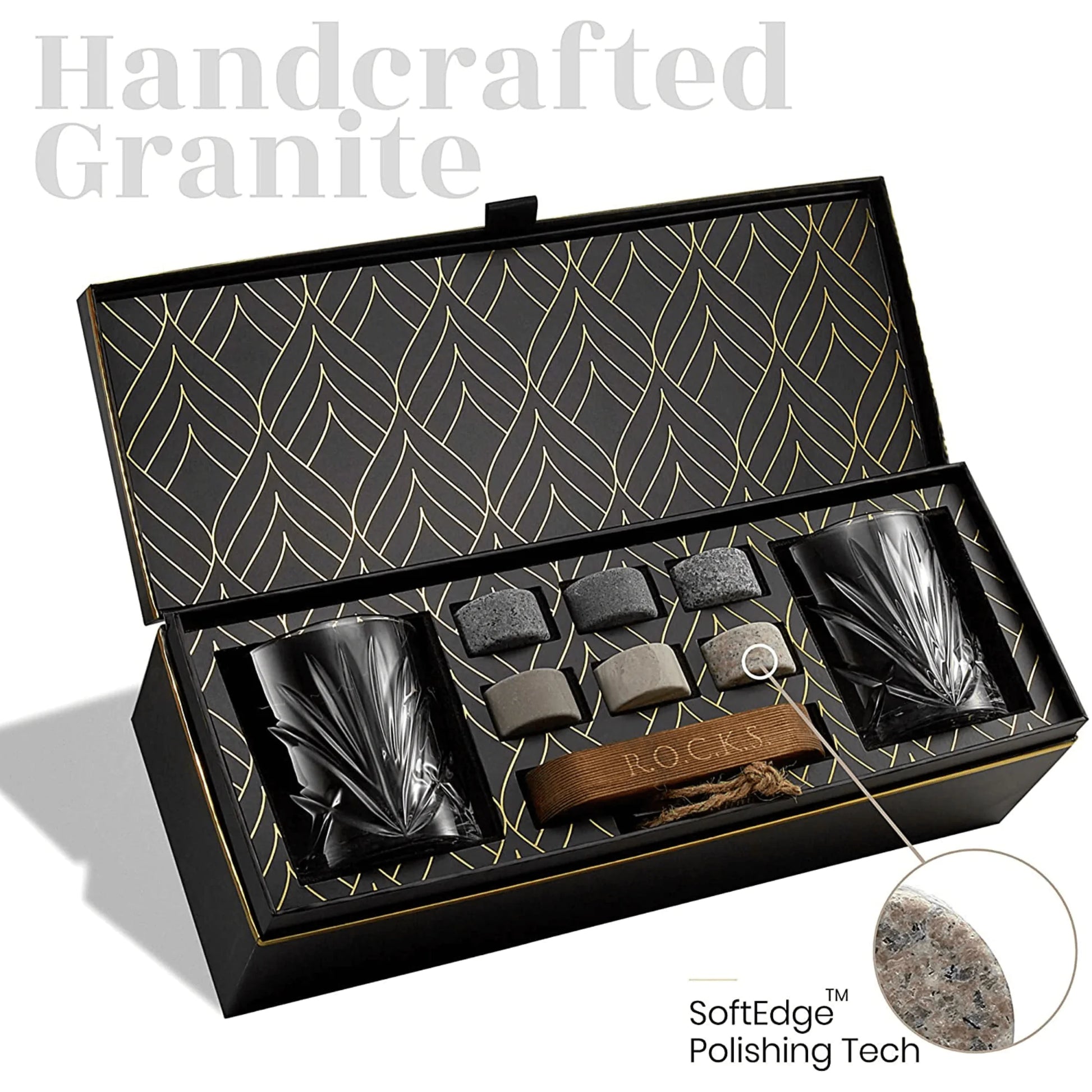 The Connoisseur's Set - Whiskey Stones & Palm Glass Edition - paulapicks