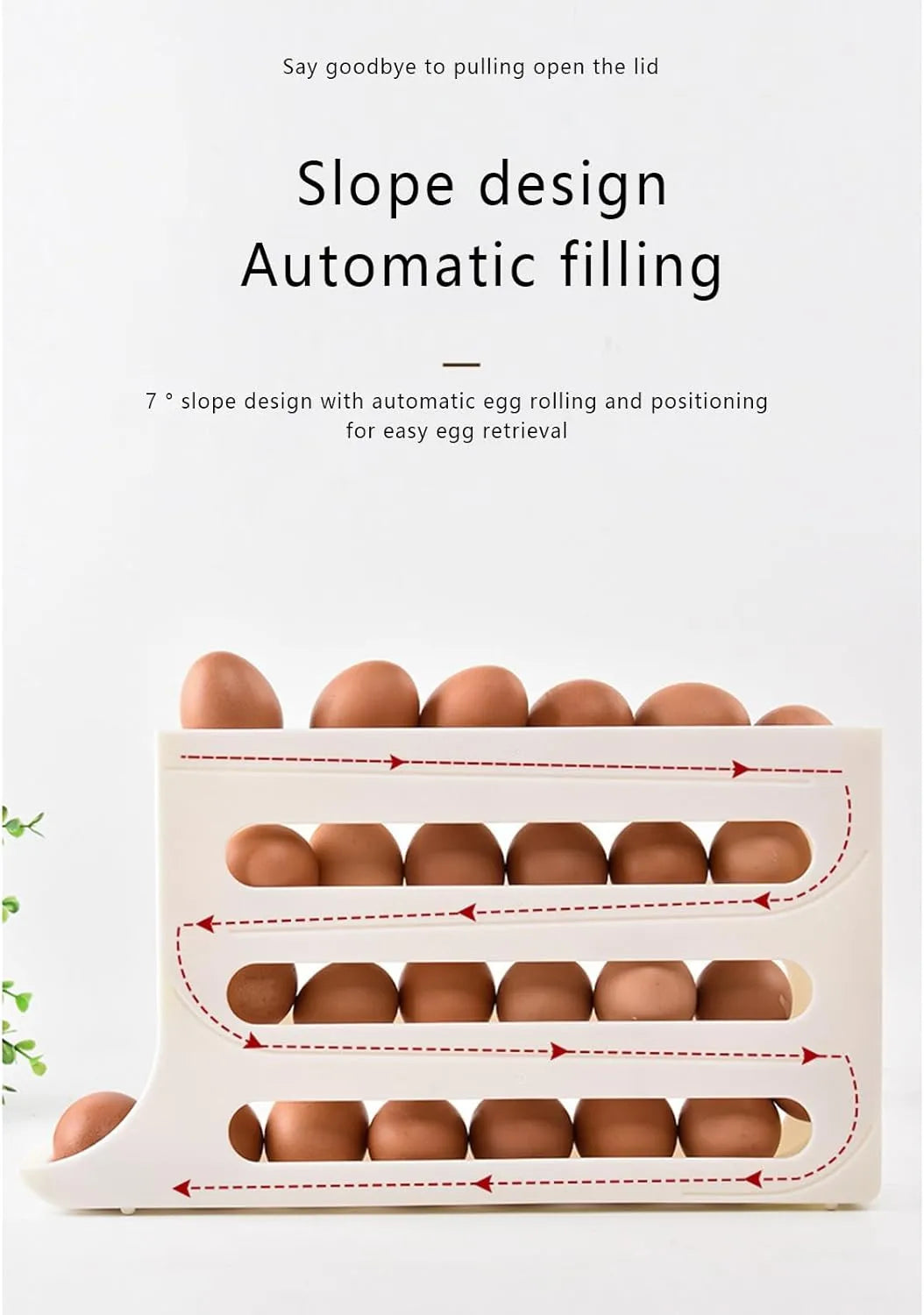 4 Tiers Egg Holder for Fridge paulapicks