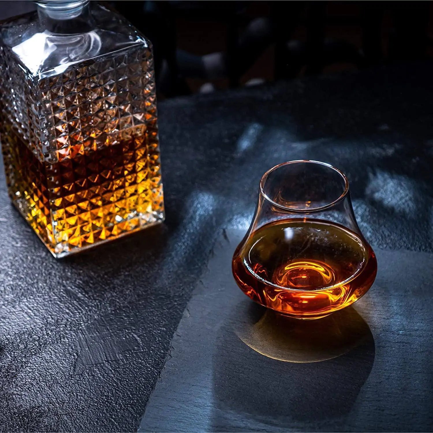 The Connoisseur's Set - Whiskey Stones & Crystal Nosing Tasting Glass - paulapicks