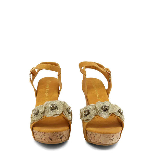 Flower Wedge Sandals - paulapicks