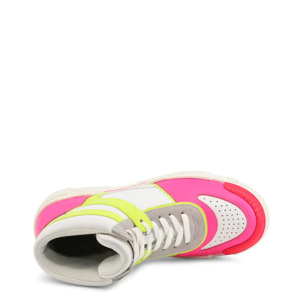 Neon Pink High Top Sneakers - paulapicks