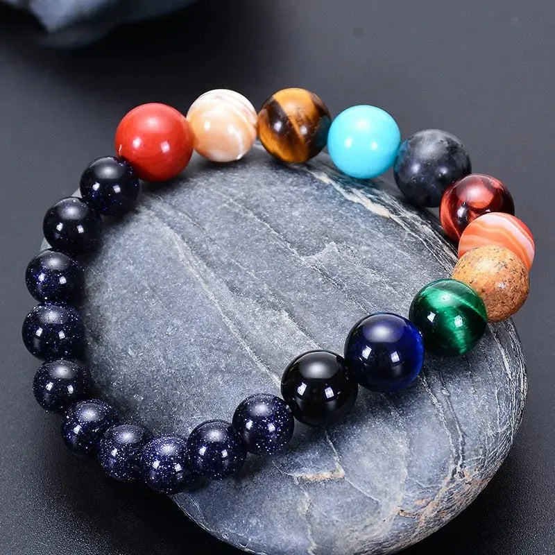 Eight Planets Natural Stone Bracelet - paulapicks