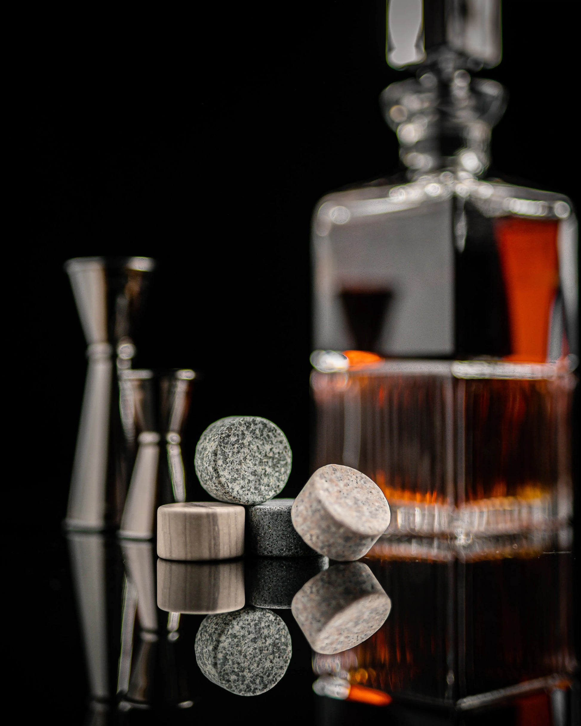 The Gourmet Gift Set - Whiskey Stones & Bourbon Barrel Aged Coffee - paulapicks