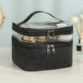 Multifunction Double Transparent Cosmetic Bag.