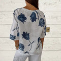 Printed V-Neck Tunic Top paulapicks