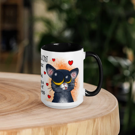 White Ceramic Mug with Color Inside