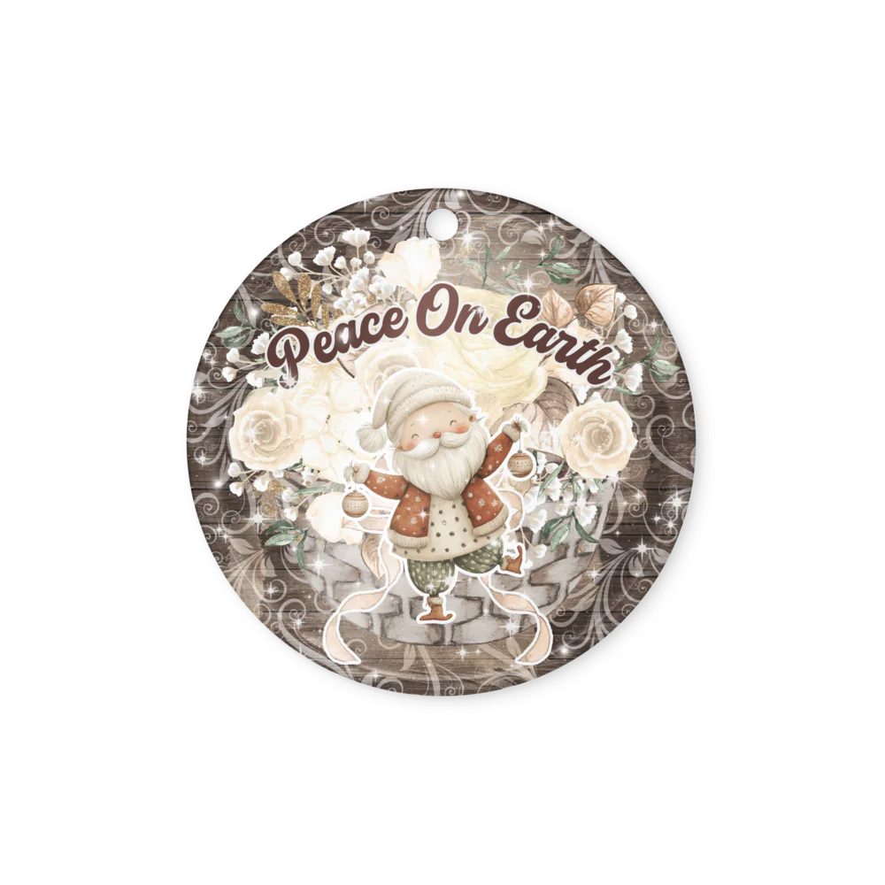 Peace on Earth Acrylic Ornaments