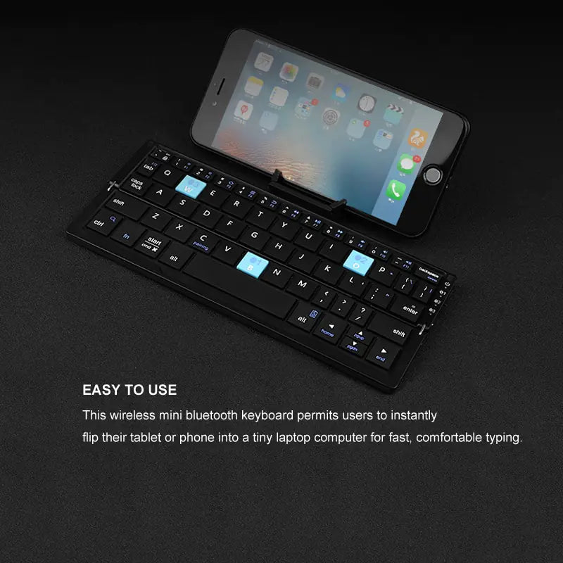 Mini Foldable Bluetooth Keyboard - paulapicks