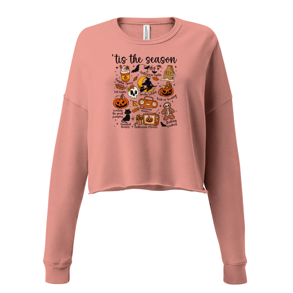 tis the season - Women's Cropped Sweatshirt