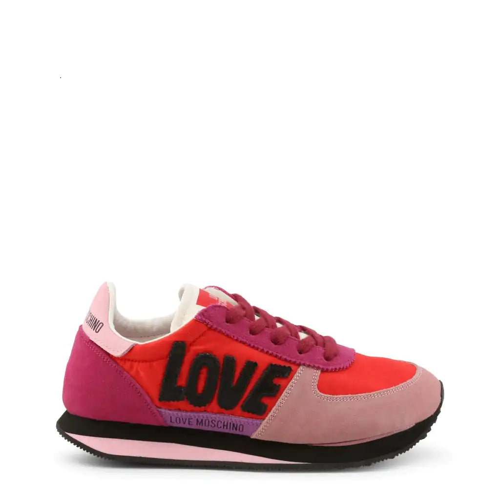 Red Love Suede Sneakers - paulapicks