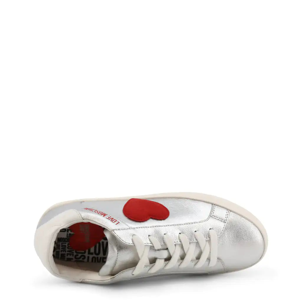 Silver Heart Sneakers - paulapicks