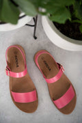 Pink Buckle Sandals.