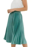 Pleated Versatile Long Skirt With Elastic Waist - paulapicks