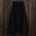 Cotton Linen Style Bloomers Wide Leg Pants paulapicks