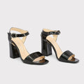 Patent Leather High Heel Sandals - paulapicks