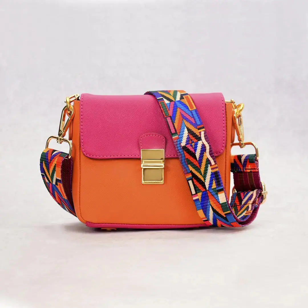 Tiny Leather Handbag -Watermelon/Orange (Option 1) - paulapicks