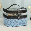 Multifunction Double Transparent Cosmetic Bag.