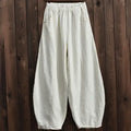 Cotton Linen Style Bloomers Wide Leg Pants paulapicks