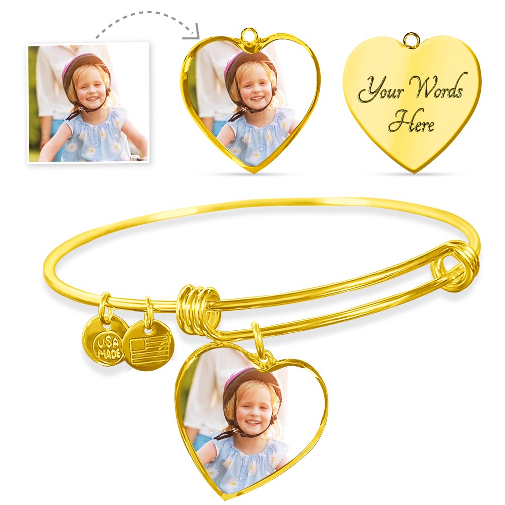 "Your Kindness is a Gentle Reminder of the Beauty in Humanity” Heart Bangle - paulapicks