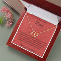 Love's Endless Journey: Solid 10K Gold Double Heart Necklace - paulapicks