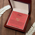 Love's Endless Journey: Solid 10K Gold Double Heart Necklace - paulapicks