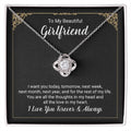 Cherished Connections Love Knot Necklace - Elegantly Capturing Deep Bonds