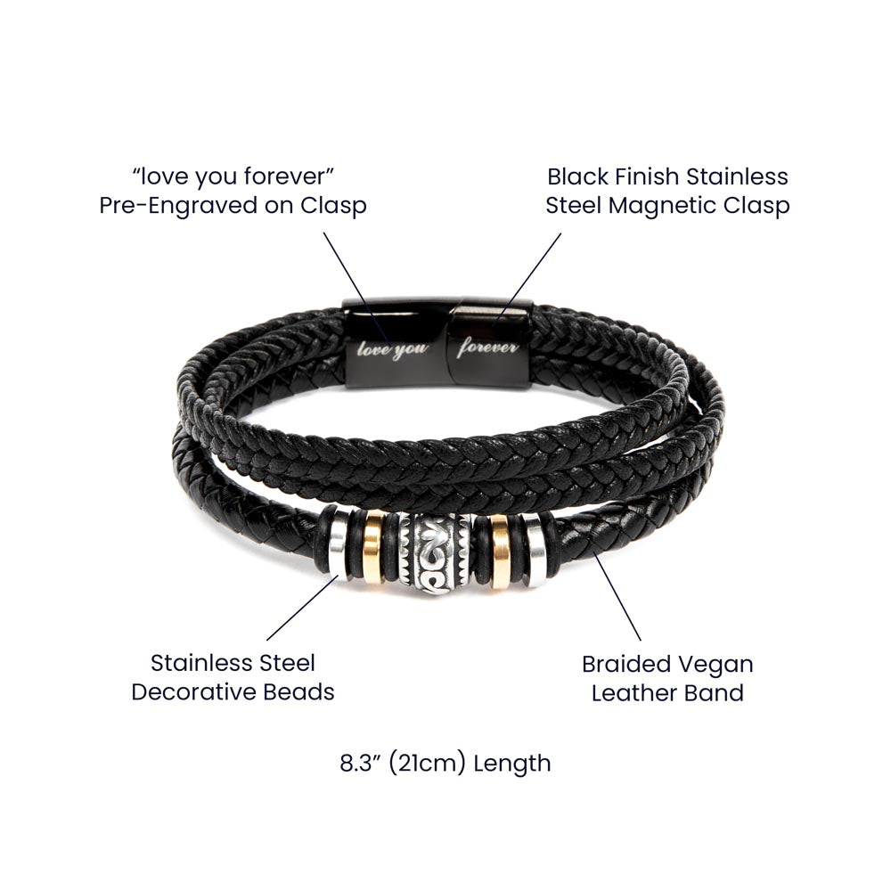 Men's "Love You Forever" Bracelet - paulapicks