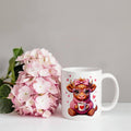 Valentine’s Day Highland Cow coffee mug cute cow design