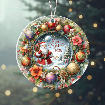 Merry Christmas 2025 - Acrylic Ornament