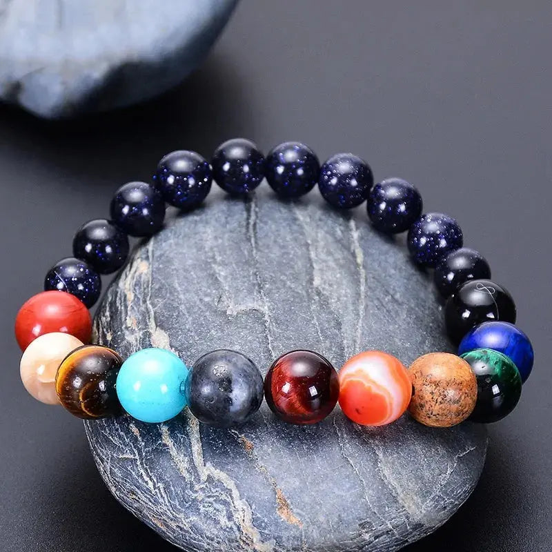 Eight Planets Natural Stone Bracelet - paulapicks