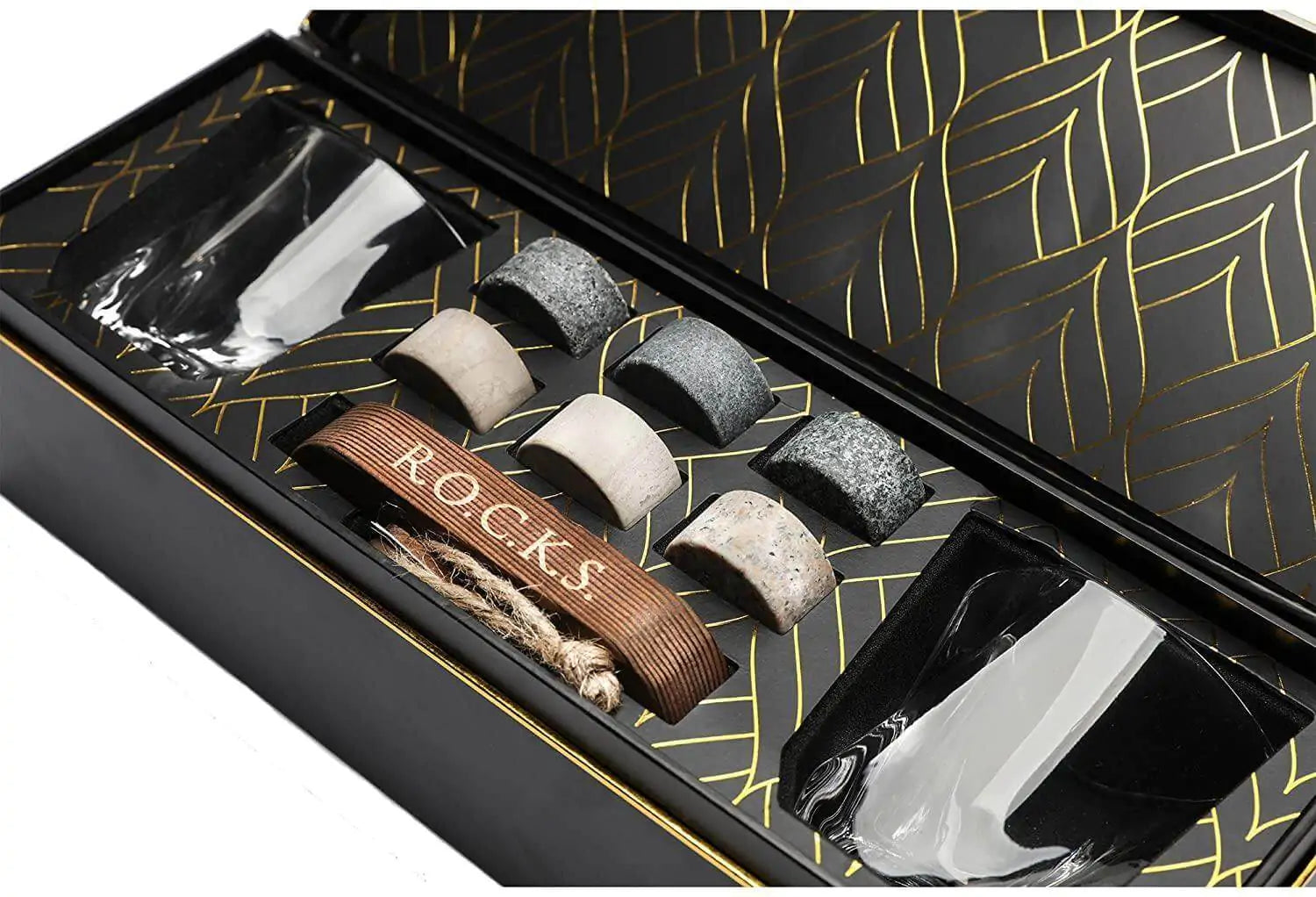 The Connoisseur's Set - Whiskey Stones & Twist Glass Edition - paulapicks