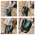 Blake Shoulder Bag -Olive Croc paulapicks