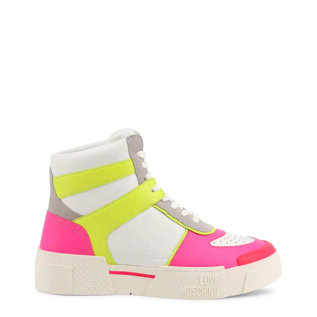 Neon Pink High Top Sneakers - paulapicks