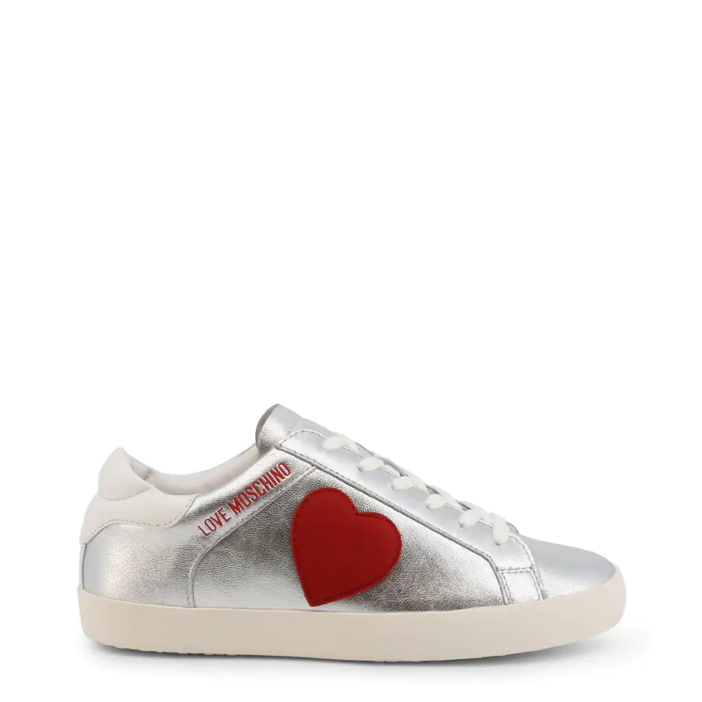 Silver Heart Sneakers - paulapicks