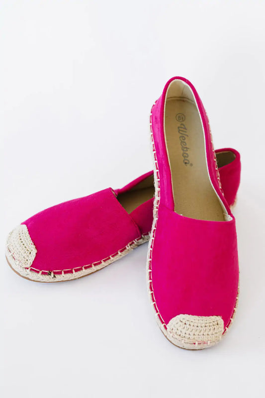 Casual Fuchsia Espadrille Shoes