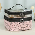 Multifunction Double Transparent Cosmetic Bag.