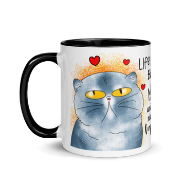 White Ceramic Mug with Color Inside
