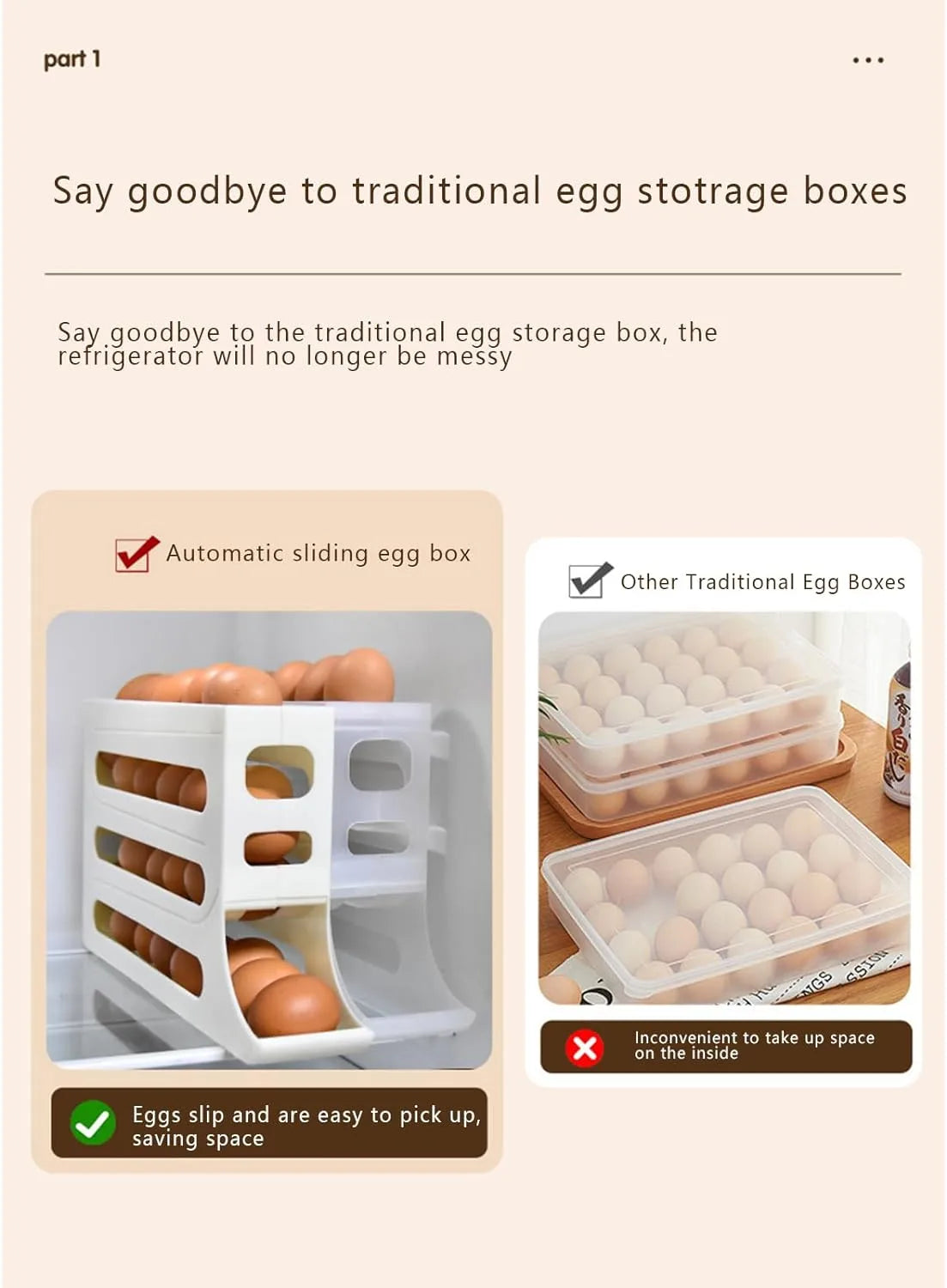 4 Tiers Egg Holder for Fridge paulapicks