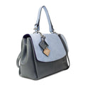 Simonetta Leather Handbag -Serenity / Charcoal paulapicks