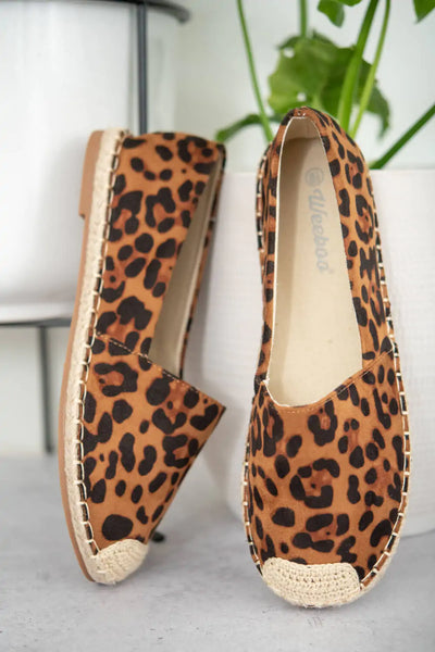 Sexy Leopard Espadrille Shoes.