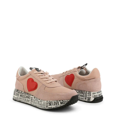Pink Heart Sneakers.