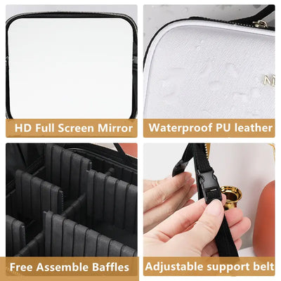 Smart  LED Cosmetic Case with Mirror.